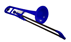 Trombone in Sib in plastica Blu Jiggs pBone