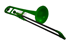 Trombone in Sib in plastica Verde Jiggs pBone