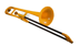 Trombone in Sib in plastica Giallo Jiggs pBone