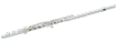 Flauto Quantz 505E Pearl in Do, MI snodato, Chiavi chiuse non in linea, tutto in alpacca; argentato pearl PF505E