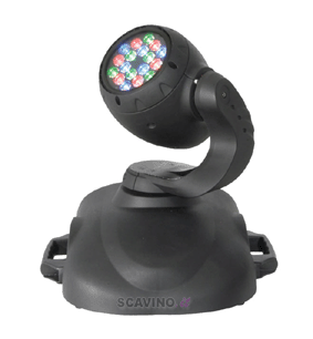 Q WASH LED36 - Testa mobile a leds