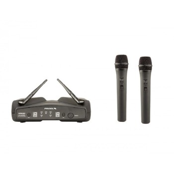 Proel WM600DM Microfono Wireless Palmare a 4 canali